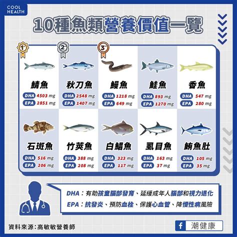 魚排名|吃魚真會變聰明？ 營養師公布「10大營養魚類」排。